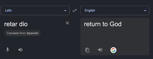 Return to God